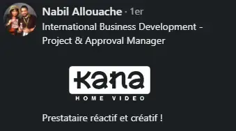 Recommandation KANA HOME VIDEO